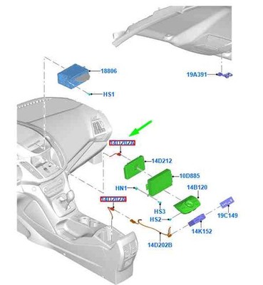 Ford Kuga MK2 C520 Audio Equipment Kabelbaugruppe Linkslenker 1776495 ORIGINAL