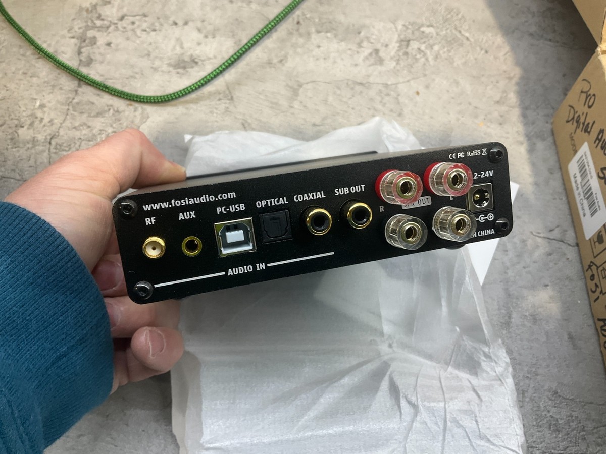 Fosi Audio DA2120A Bluetooth 5.0 Audio Amplifier DAC Amp Stereo