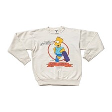Vintage SSI Bart Simpson Crew Neck Sweatshirt Men  s Large 1990 Season 1 Merch