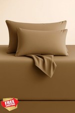 Toddler Pillowcases 12x16 Egyptian Cotton Taupe Pack of 2
