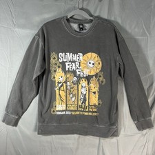 Disney Tim Burton s Nightmare Before Christmas Womens SmallDistressed Sweatshirt