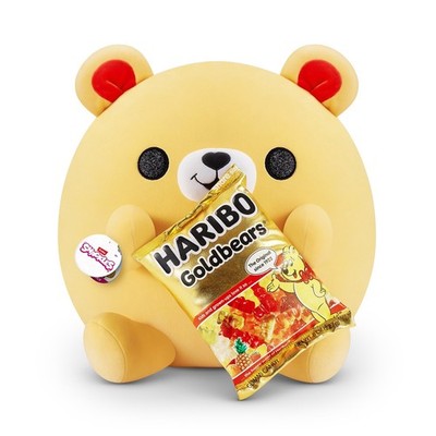 Snackles Goldbär mit Haribo-Gummibärchen, Serie 1 - Squish-Kuscheltier (35 cm)