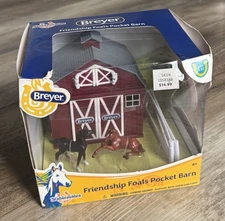 BREYER - 2019 Friendship Foals Pocket Barn - Stablemate 🌟 BRAND NEW & SEALED!!