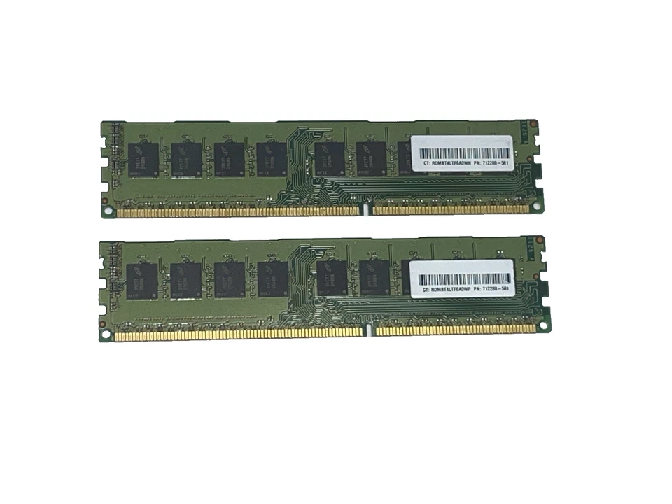 16GB (2x 8GB)  Micron HP:712288-581 2Rx8 PC3L-14900E 1866 MHz ECC RAM - Bild 3 von 4