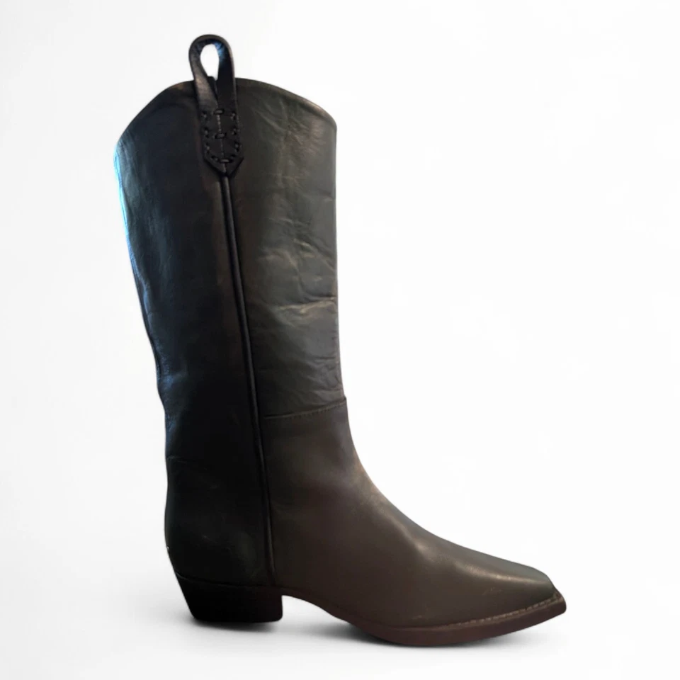 Botas de cuero verde cazador silenciado US 6B EU 36B WE THE FREE NUEVAS *acabado defectuoso* Foto 2 de 4