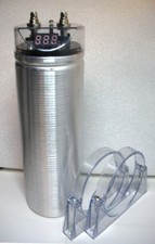 2 Farad 3 inch round Capacitor, 12 Volts Digital Voltage Display with Brackets