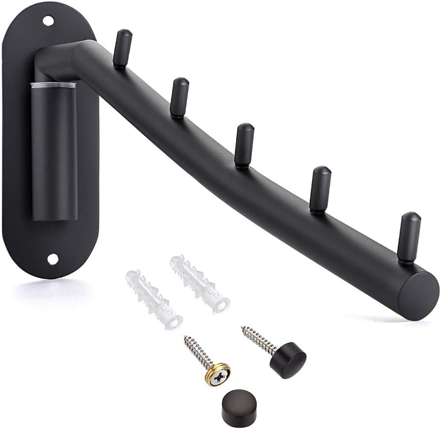 Sumnacon Stainless Steel Clothes Hanger Rack-Wall Mount Garment Hook with Swing 