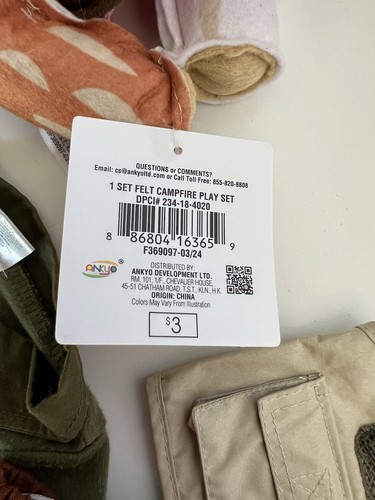 Completo da campeggio Build-a-Bear marrone kaki verde con falò e safari S’mores - Foto 9 di 9