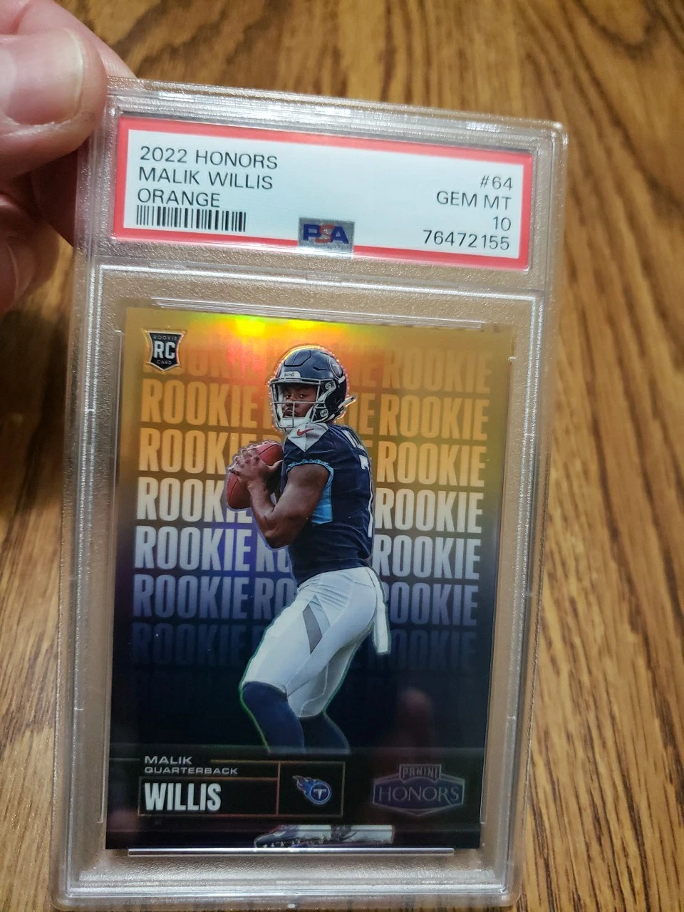 Malik Willis Panini Honors #64 Orange