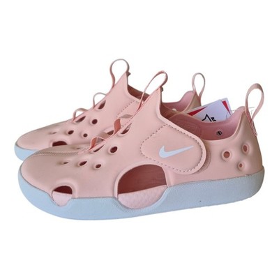 Nike Sunray Protect 4 PS Kids Sandals Pink White 12C NWT Summer Water Shoe