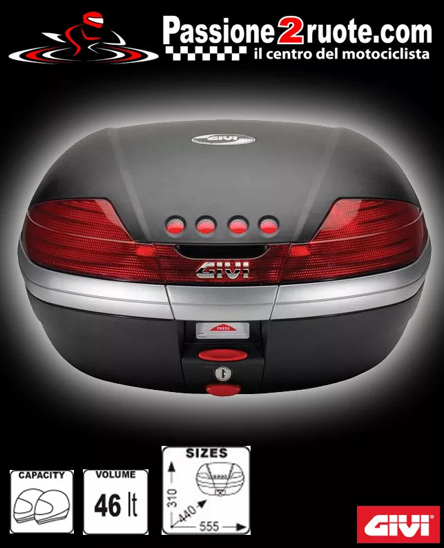 Bauletto Givi v46 v46n With Bracket And Plate For Ducati St 2 St 3