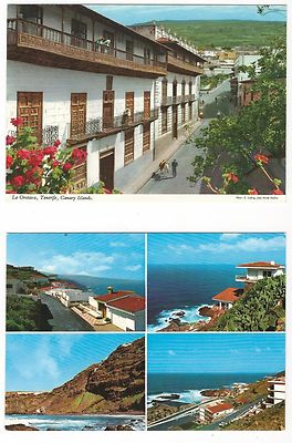 3/854 AK TENERIFE LA OROTAVA  CANARY ISLANDS TYPISCHE HÄUSER  STRAND MEER 