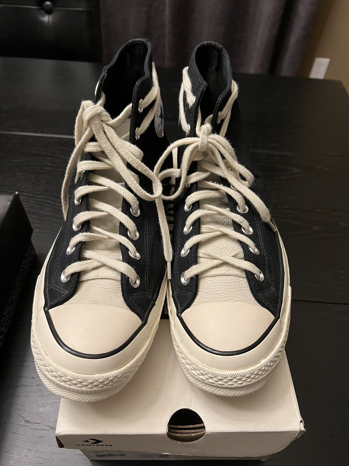 Converse Fear Of God Essentials Chuck 70 High Black Natural 167954C Size 12  888757953714 | eBay