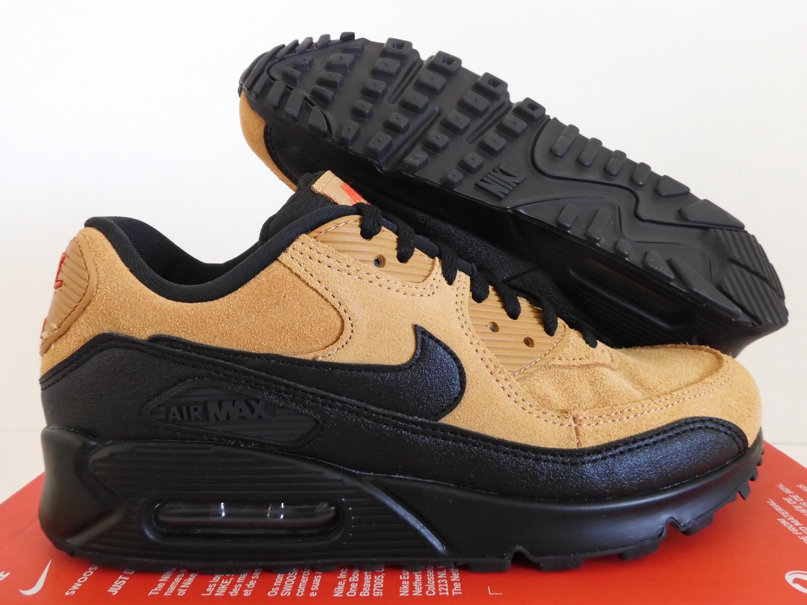 air max 90 wheat black