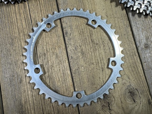 Plato 44T 144 mm aleación BCD bicicleta vintage bicicleta nuevo Italia - Imagen 7 de 10