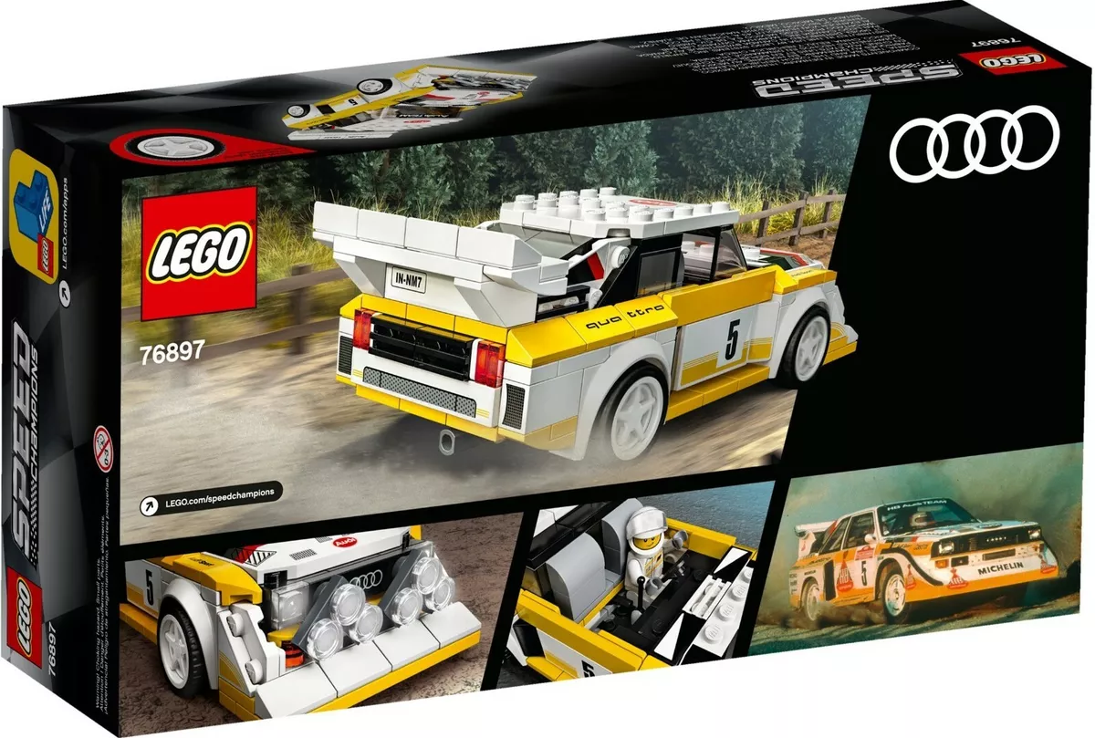 LEGO 76897 Speed Champions 1985 Audi Sport Quattro S1, Maquette Voiture de  Course, Jouet Fille Garçon 7 Ans et Plus : : Jeux et Jouets