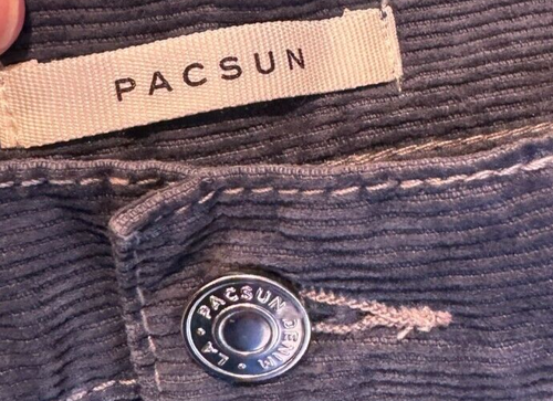 PacSun Women's Midnight Navy Corduroy High Waisted Bootcut Jeans Size 28 NWT - Picture 6 of 9