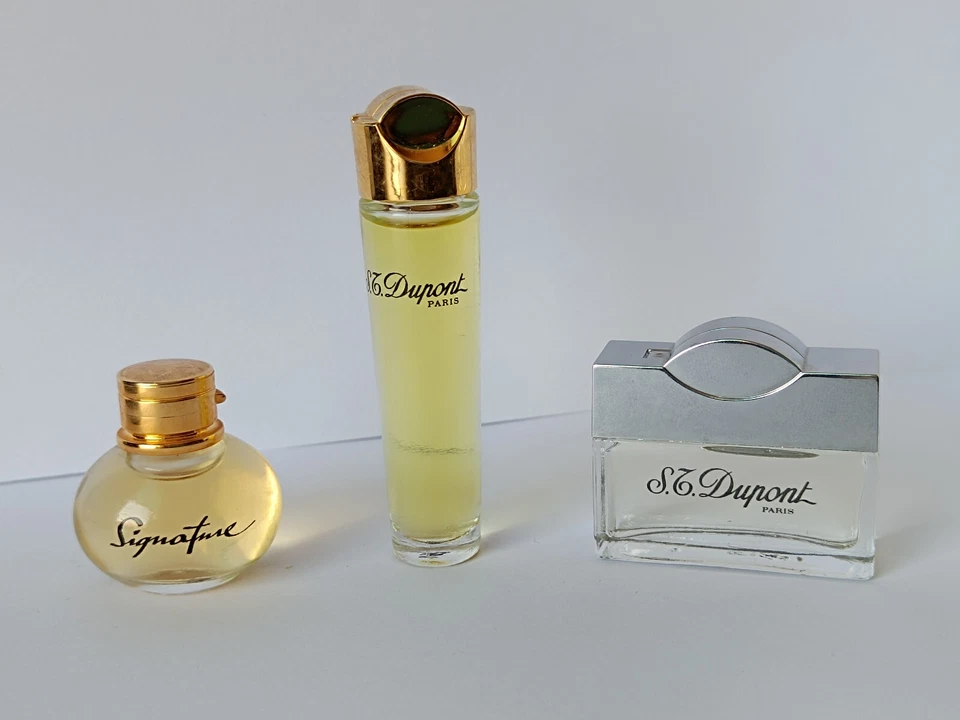 Parfum Miniaturen Trio von S.T. Dupont, edle Mini Flakons, Top Vintage Raritäten - Bild 2 von 4