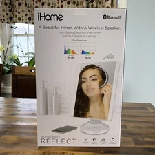 New iHome Reflect Vanity Mirror Bluetooth Speaker