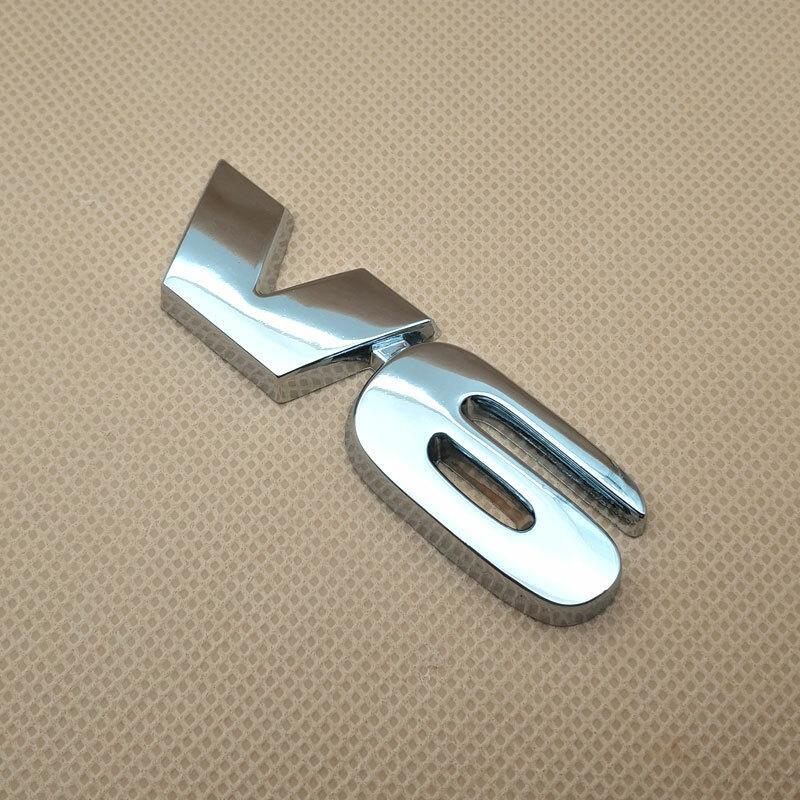 Chrome 3D V6 Badge Emblem – Metal Motorcycle Car Sticker Decor