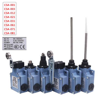 CNC Limit Switch Actuators Plunger Roller Arm Rod Adjustable IP66 CSA-001 to 081