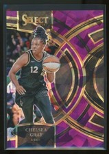 CHELSEA GRAY 2024 Panini Select WNBA Aces Purple Ice Prizm Premier Card #/149