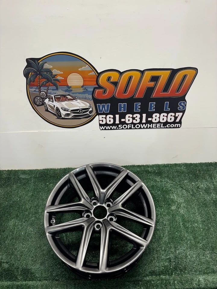Llanta delantera 18x8 Lexus IS 200t 250 300 350 2014-2020 F Sport OEM 74292 oscura Foto 2 de 4