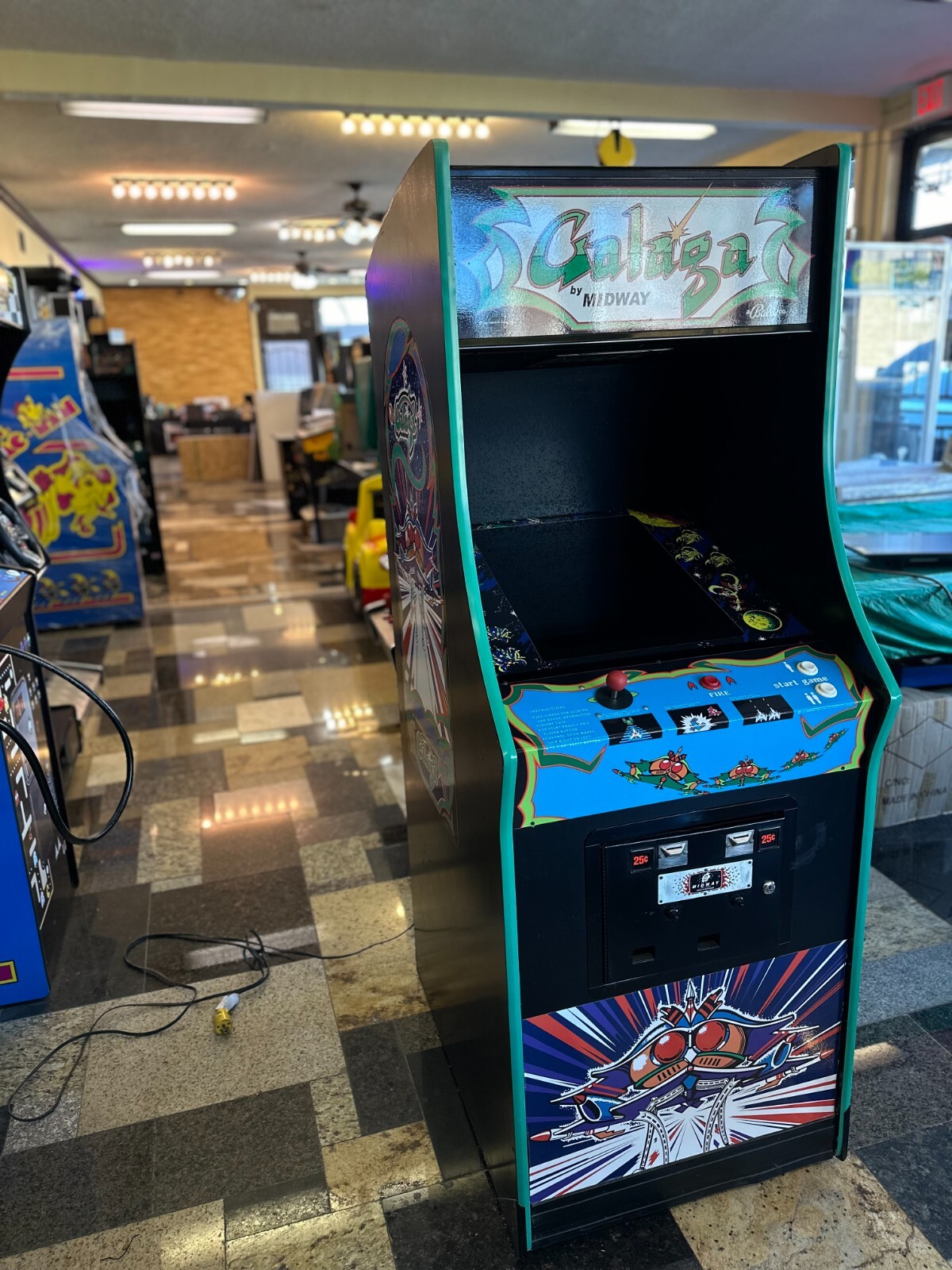 GALAGA ARCADE -Coin Op-Heavy Duty-Commercial Grade-Original Cabinet-LCD ...