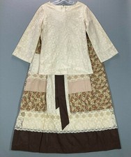 Tumbleweeds Maxi Skirt Set Navajo Patchwork Lace VTG 70s Prairie Cottage Core