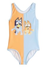 Disney BLUEY Swimsuit Tankini Swim Girls 4 5 6 6X Bingo Dog NWT 1 Piece Puppy