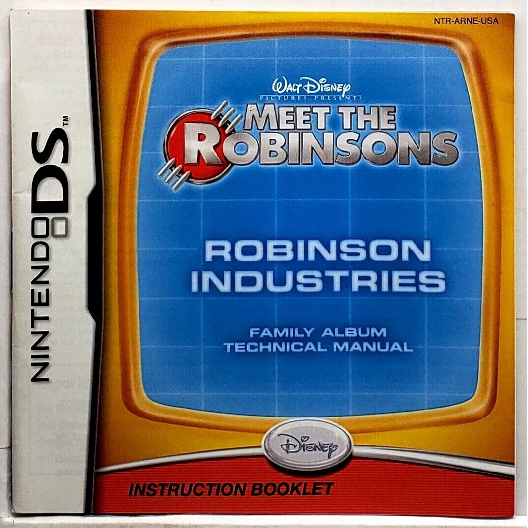 Manual Only Meet the Robinsons Nintendo DS Pristine Authentic