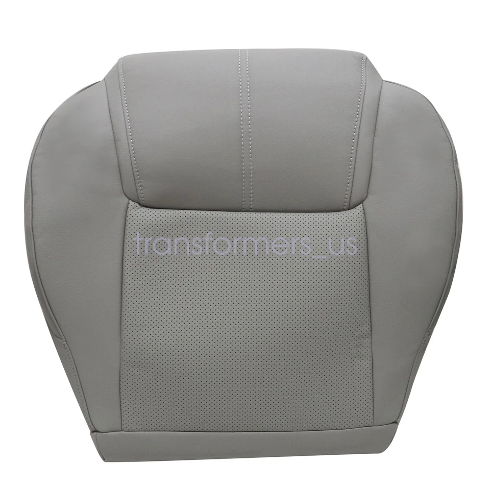 Cubierta de asiento inferior de cuero gris para Jeep Commander 2006-2010 conductor y pasajero Foto 3 de 4