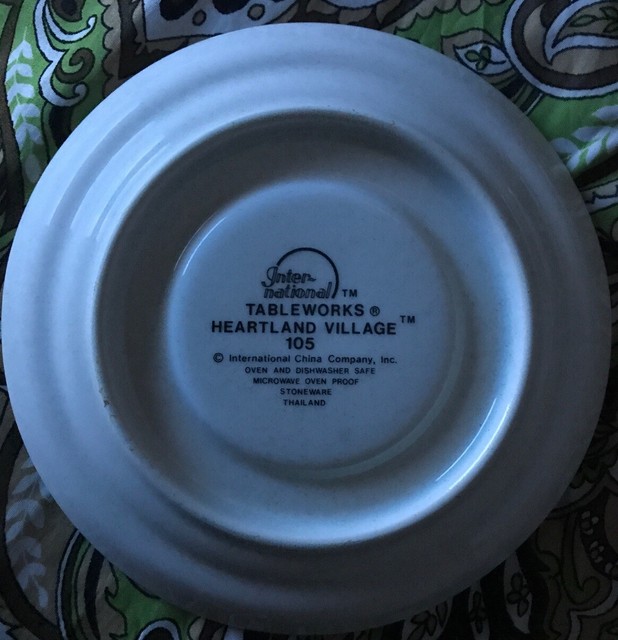 International China Tableworks Heartland Village 105 Dinnerware 6 1/4