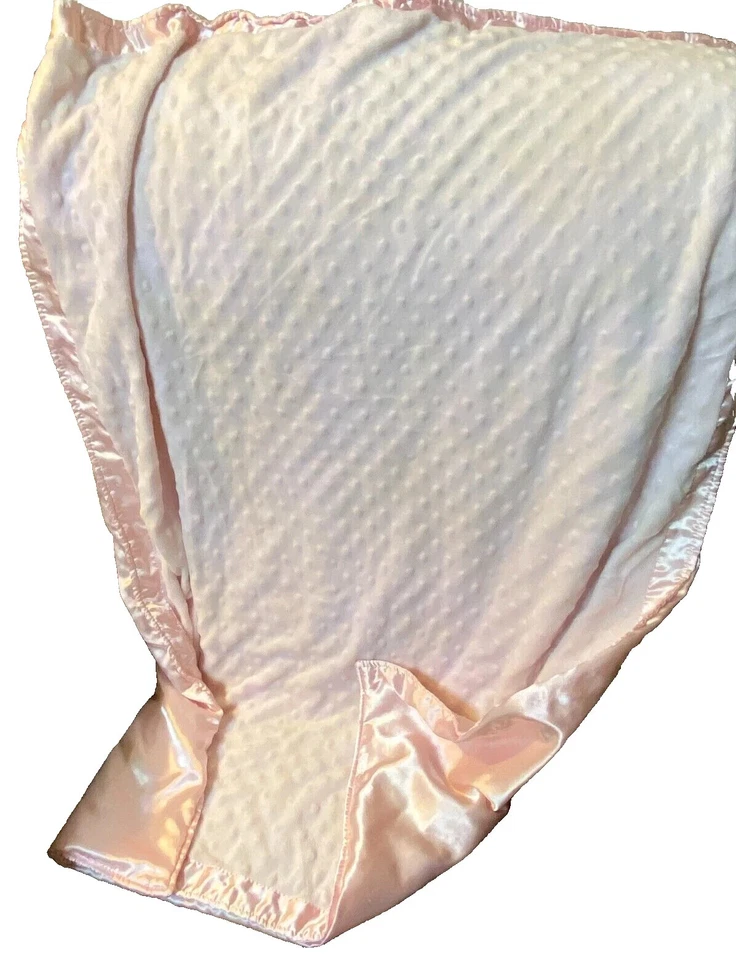 M3 ВАУ! КРОВАТКА ОБЛАКА Колорадо розовый плюшевый Minky Dot бархата атласной детской кроватки одеяло - Изображение 3 из 4