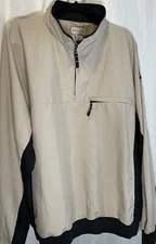 Cutter & Buck- CB DryTec, 2XL, 1/4 Zip Tan Pullover Sweater aalchem Logo