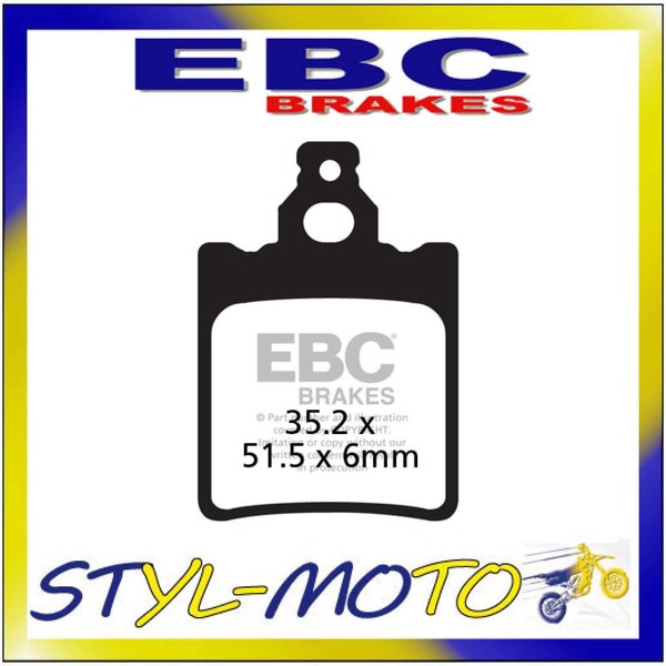 FA060 Organische Aramid BremsbeläGe Hinten EBC Aprilia RX 50 C 1995-2004-image