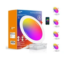 CLOUDY BAY [4 Pack] 8 inch Smart WiFi LED Recessed Lights,20W RGBCW Color Cha...