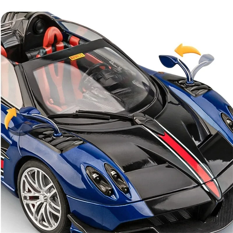 Modelo a escala 1:18 para coche deportivo de aleación Pagani Huayra BC Roadster metal fundido a presión Foto 3 de 4