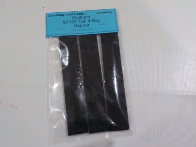 Coal Loads to fit the Walthers Mainline series 50' 100-ton 4-Bay hoppers. 3 pack