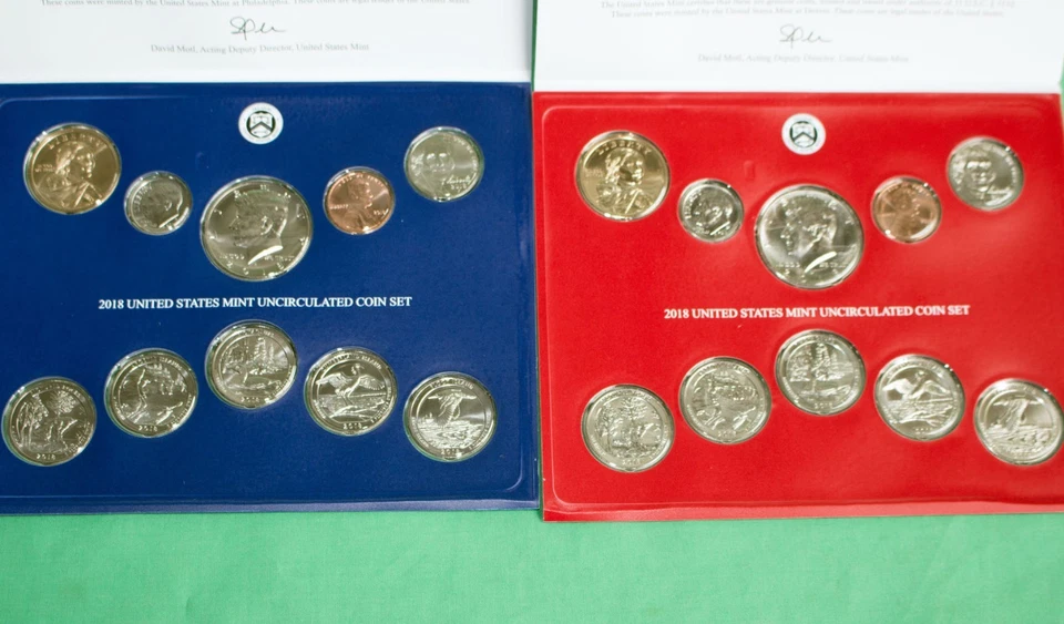 2018 ANNUAL US Mint Uncirculated Coin Set with 20 P and D Coins Complete - Image 4 of 4