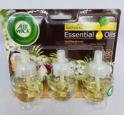 Air Wick Scented Oil Plug-in Air Freshener, Paradise Retreat 3x0.67oz 3 Pk