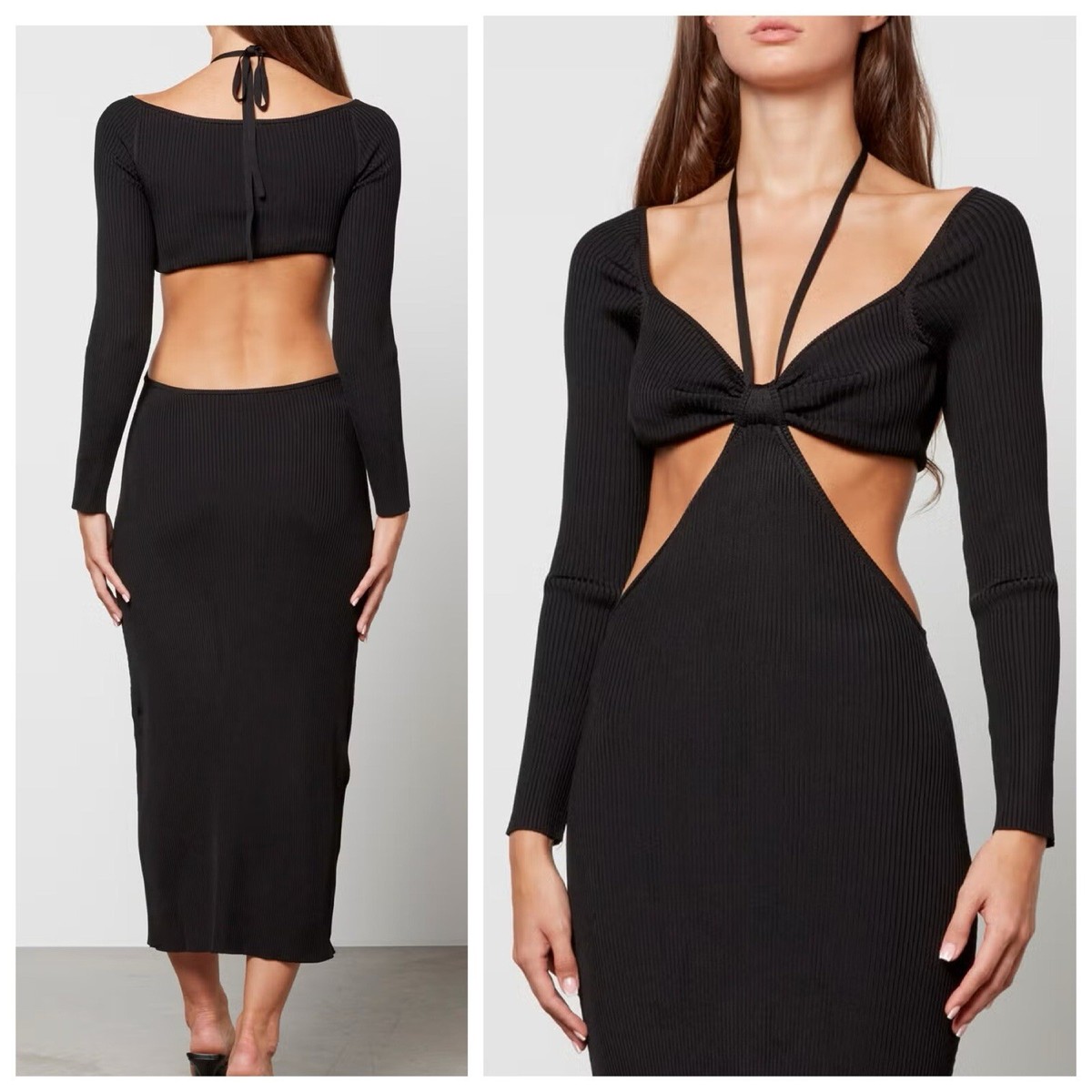 cult gaia enzo knit dress Cult Gaia Enzo Knit Dress - Black
