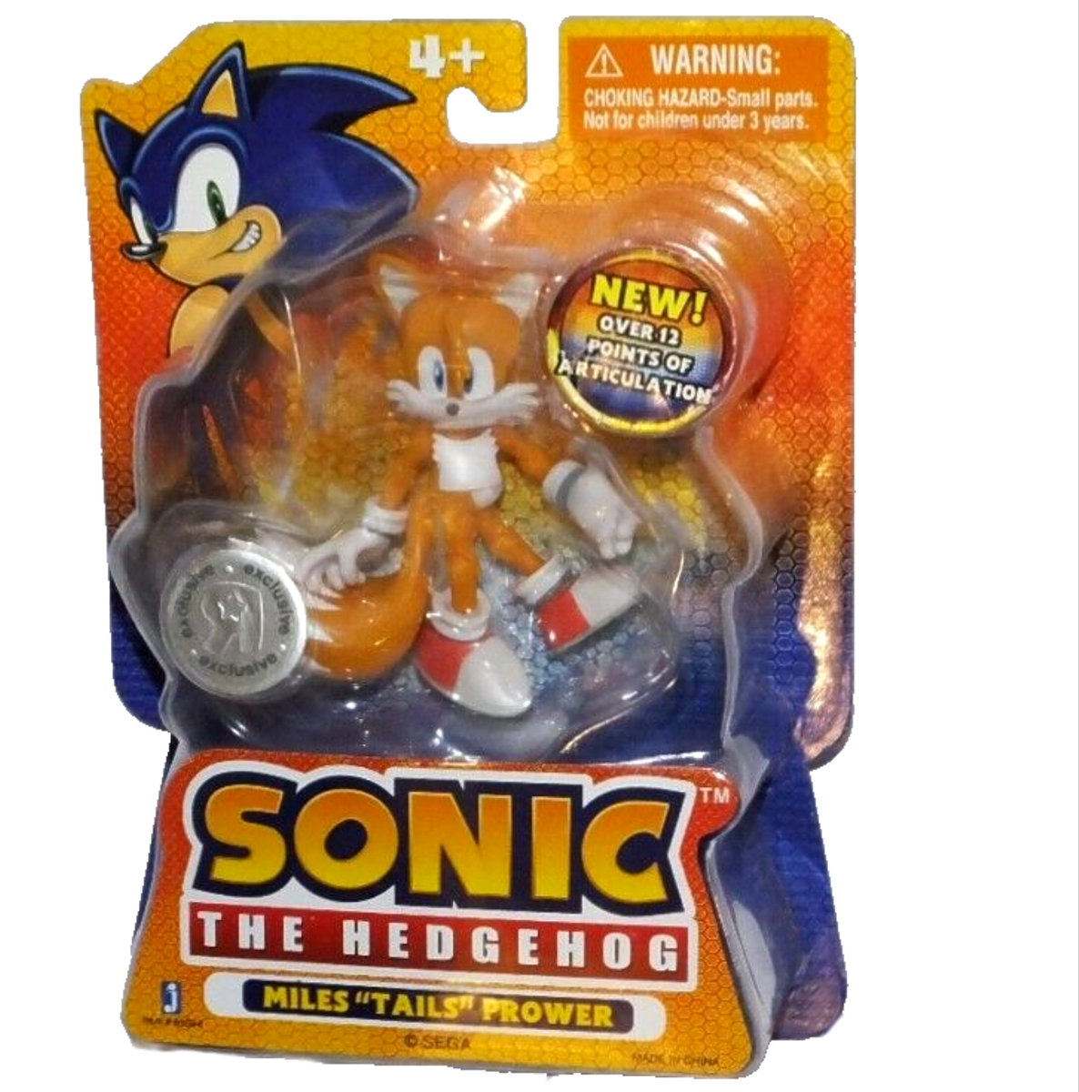 Sonic the Hedgehog Mils TAILS Prower Action Figure Factory Sealed