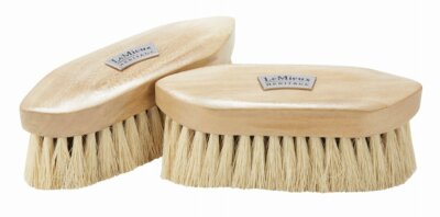 LeMieux Heritage Wood Deep Clean Natural Dandy Brush 2 in 1 stimuliert das Fell