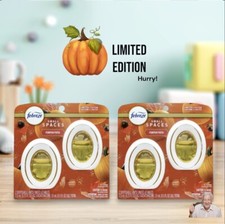 Febreze PUMPKIN Small Spaces Air Freshener Lot Of 4 Limited Edition Sale HURRY 
