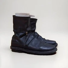 Arche Womens Black Leather Boots with Lace