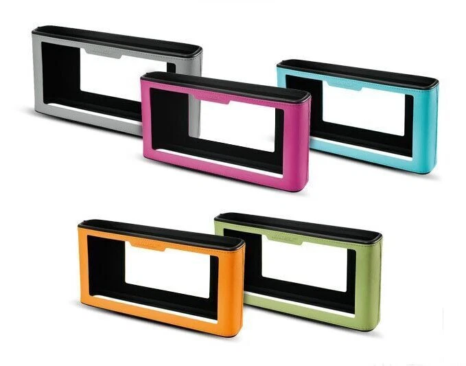 Travel Leather Pouch Scrachproof Cover Case Bag for Bose Soundlink III 3 Speaker - Image 4 of 4