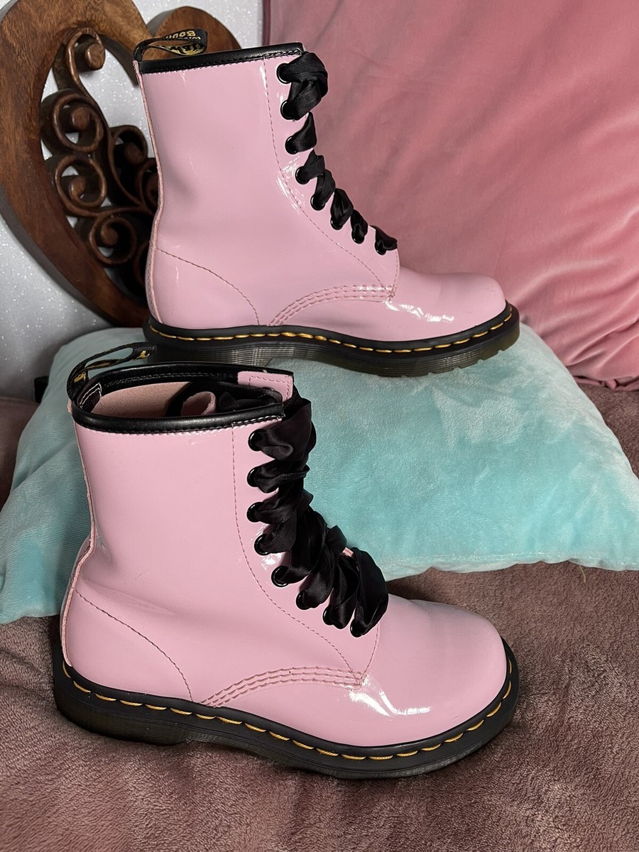 Ankle Boots Dr Martens Pink Shoes Dr Martens 1460 Baby Pink