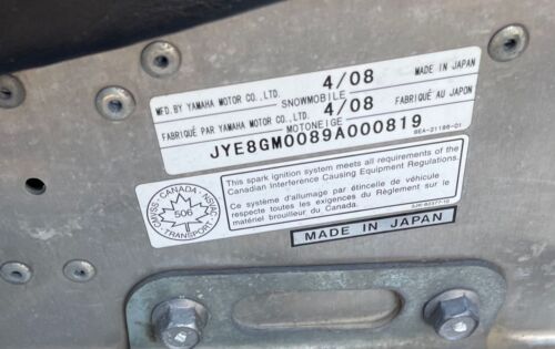 2009 Yamaha RS Vector ER 7539 Miles - Picture 7 of 7