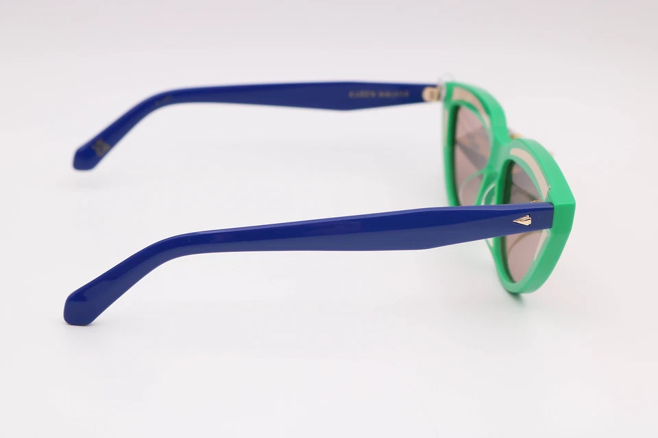 Gafas de sol Karen Walker Lash Splash Grasshopper verde/rojo ojo de gato 57-14-145 Foto 2 de 4